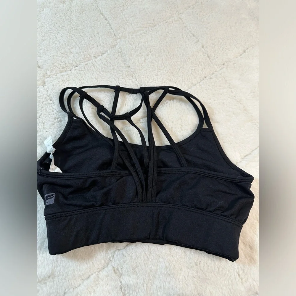 Fabletics 3 piece sculpt knit blue leggings xs boost power green xs Black bra S